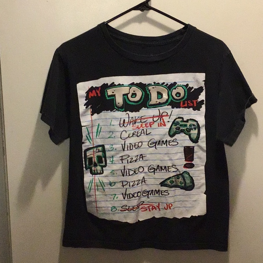 My to do list kid shirt